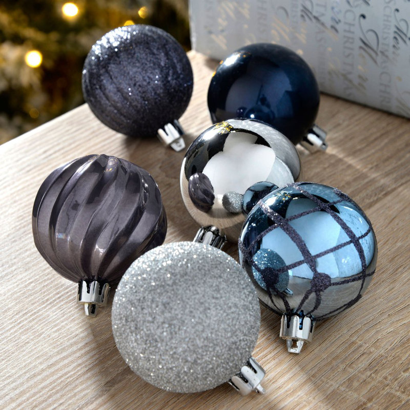 The Seasonal Aisle Shatterproof 48 Piece Luxury Christmas Tree Bauble